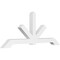 Ekena Millwork Vanguard Architectural Grade PVC Gable Bracket, 72"W x 30"H x 4"D x 4"F, 10/12 Pitch GBP072X30X0404VAN00 - alternate 1